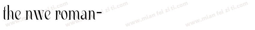 the nwe roman字体转换